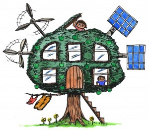 green alternative energy house