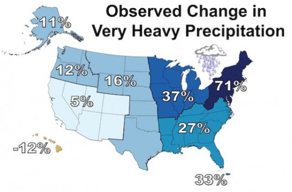 NCA Heavy Precipitation map