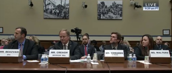 Panel testifying at Flint Water Crisis Hearing